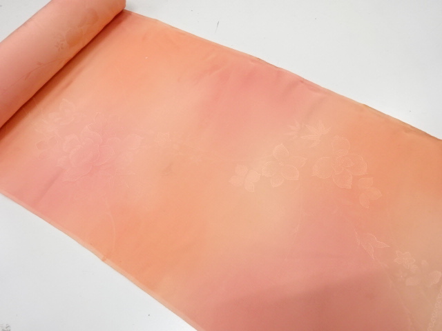 JAPANESE KIMONO / ANTIQUE BOLT FOR HAORI / SILK / WOVEN FLOWER